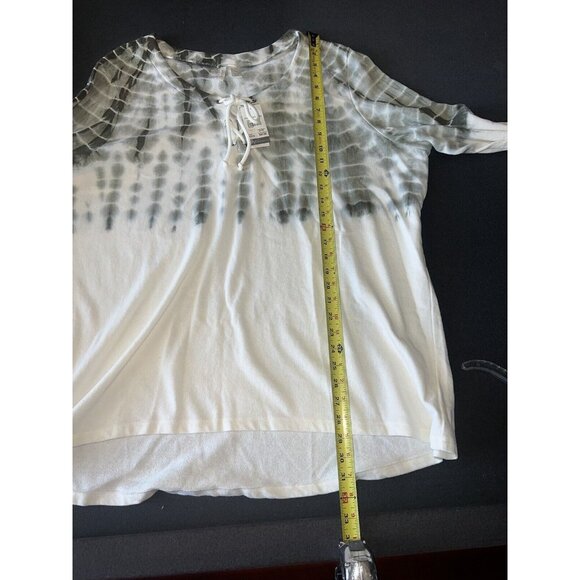 C Active Sweatshirt Green and Cream Women's Plus 22 / 24 W Tie Dye NWT New - Picture 9 of 16